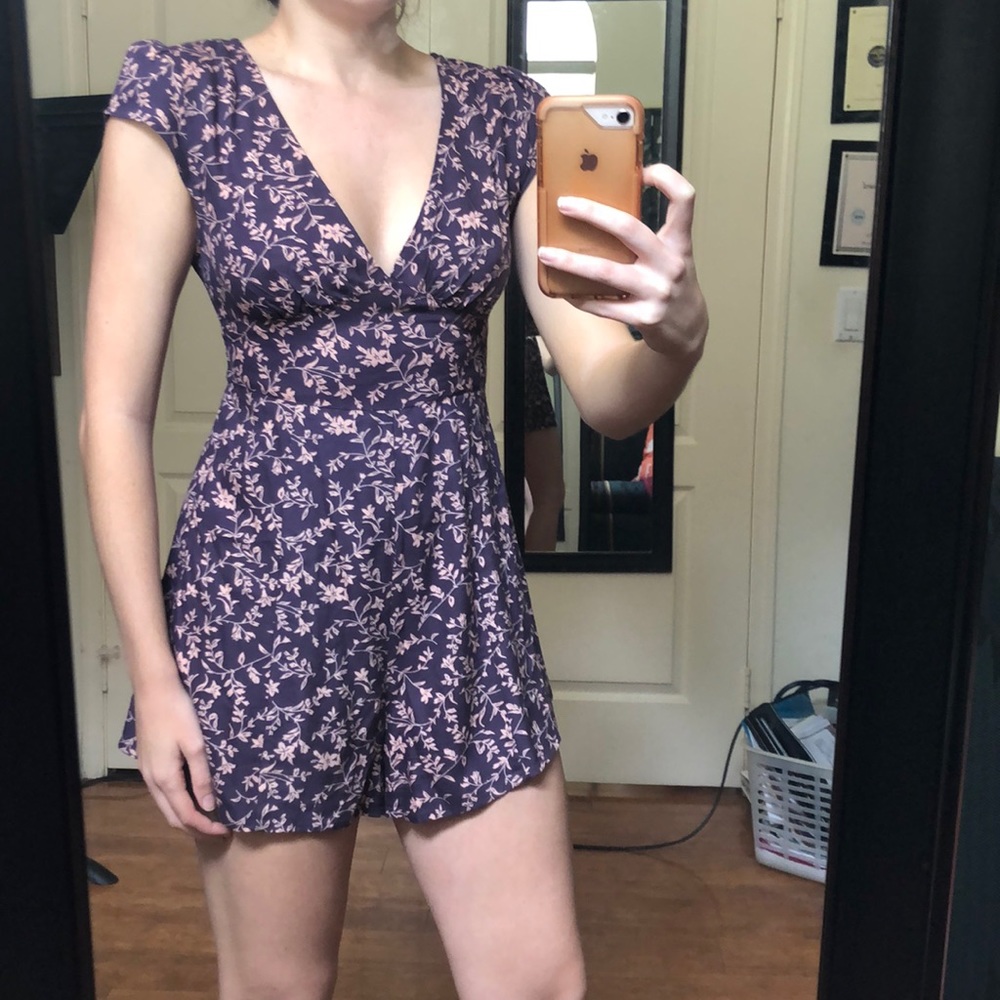 Floral Kimchi Blue Romper from Urban